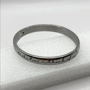 Bracelet VTG HMK LIC  I Think of You All The Time Stainless Steel